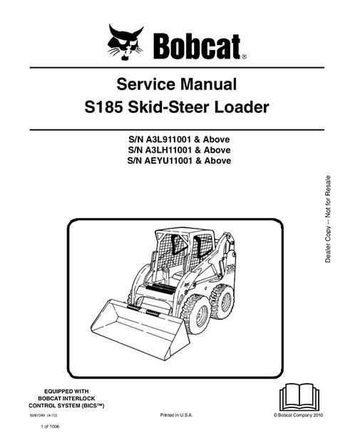 bobcat skid steer s-185 dimensions|bobcat s185 service manual pdf.